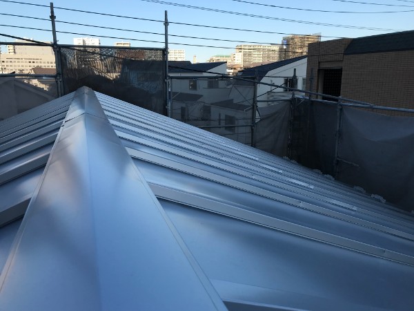 1階屋根の葺き替え