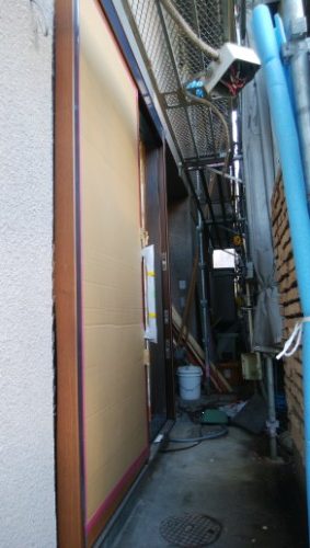 新設した玄関