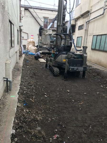解体完了、杭工事へ